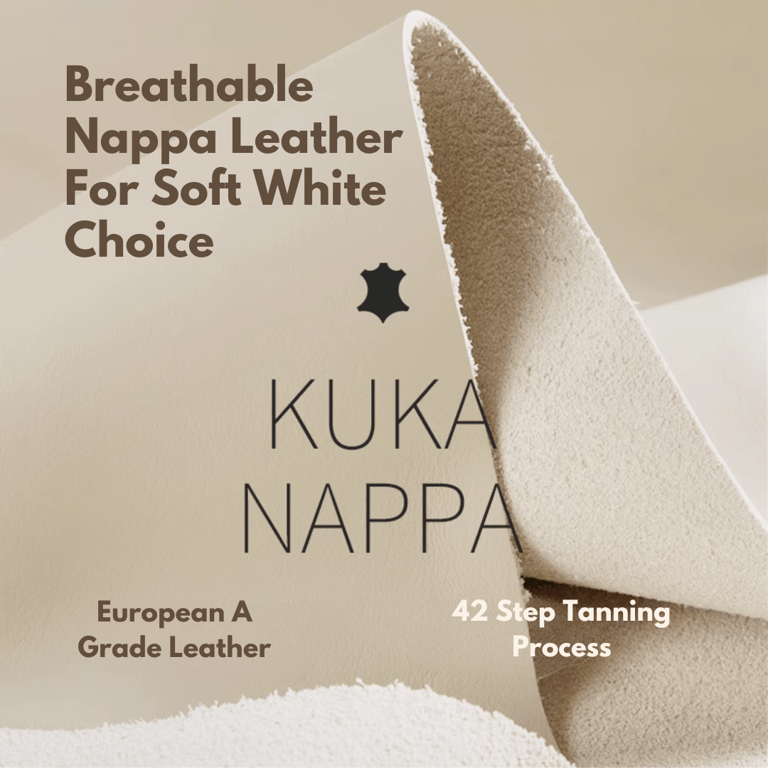 KUKA #1213 3-Seater Minimalist Design Top Grain Nappa Leather Sofa (Factory Direct) picket and rail