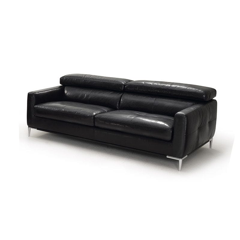 KUKA #1281 Leather Top Grain 1-Seater Leather Sofa (M Series) (I) picket and rail