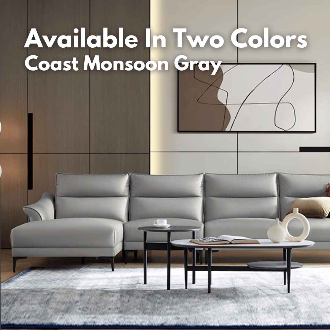 KUKA #21323-Seater Minimalist Design Performance Faux Leather Sofa (Factory Direct) picket and rail