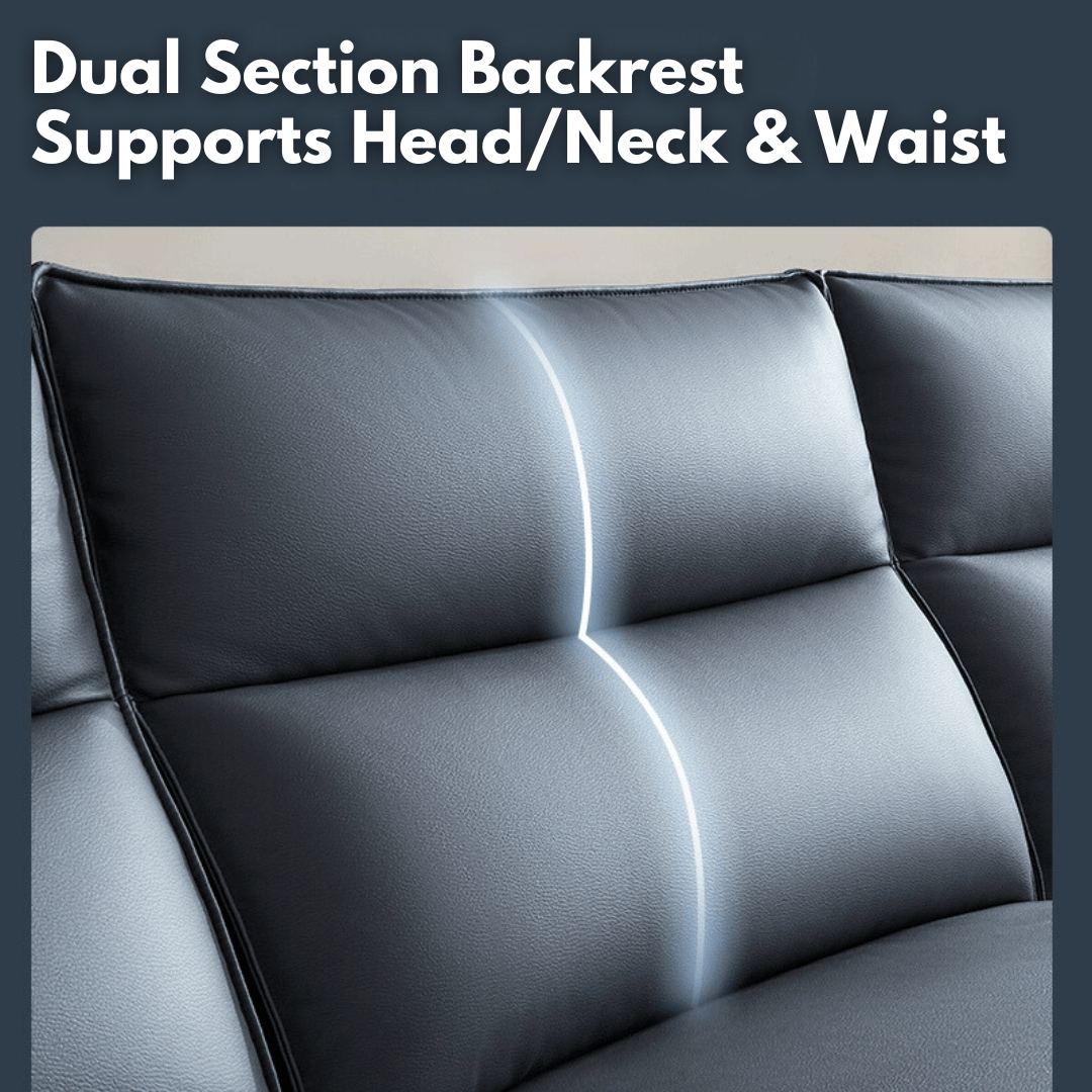 KUKA #21323-Seater Minimalist Design Performance Faux Leather Sofa (Factory Direct) picket and rail