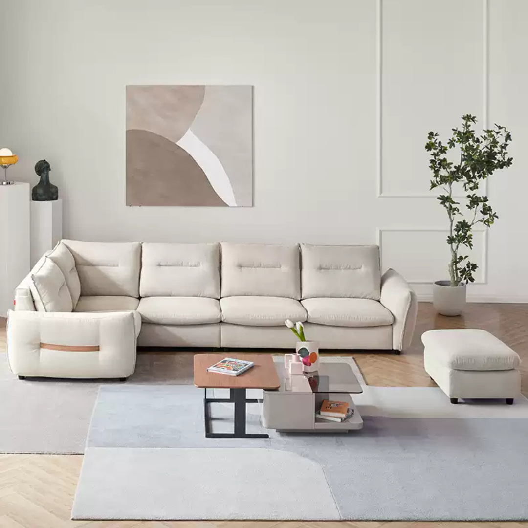 KUKA #2137 3-Seater Pet Friendly Fabric Sofa (Factory Direct) picket and rail