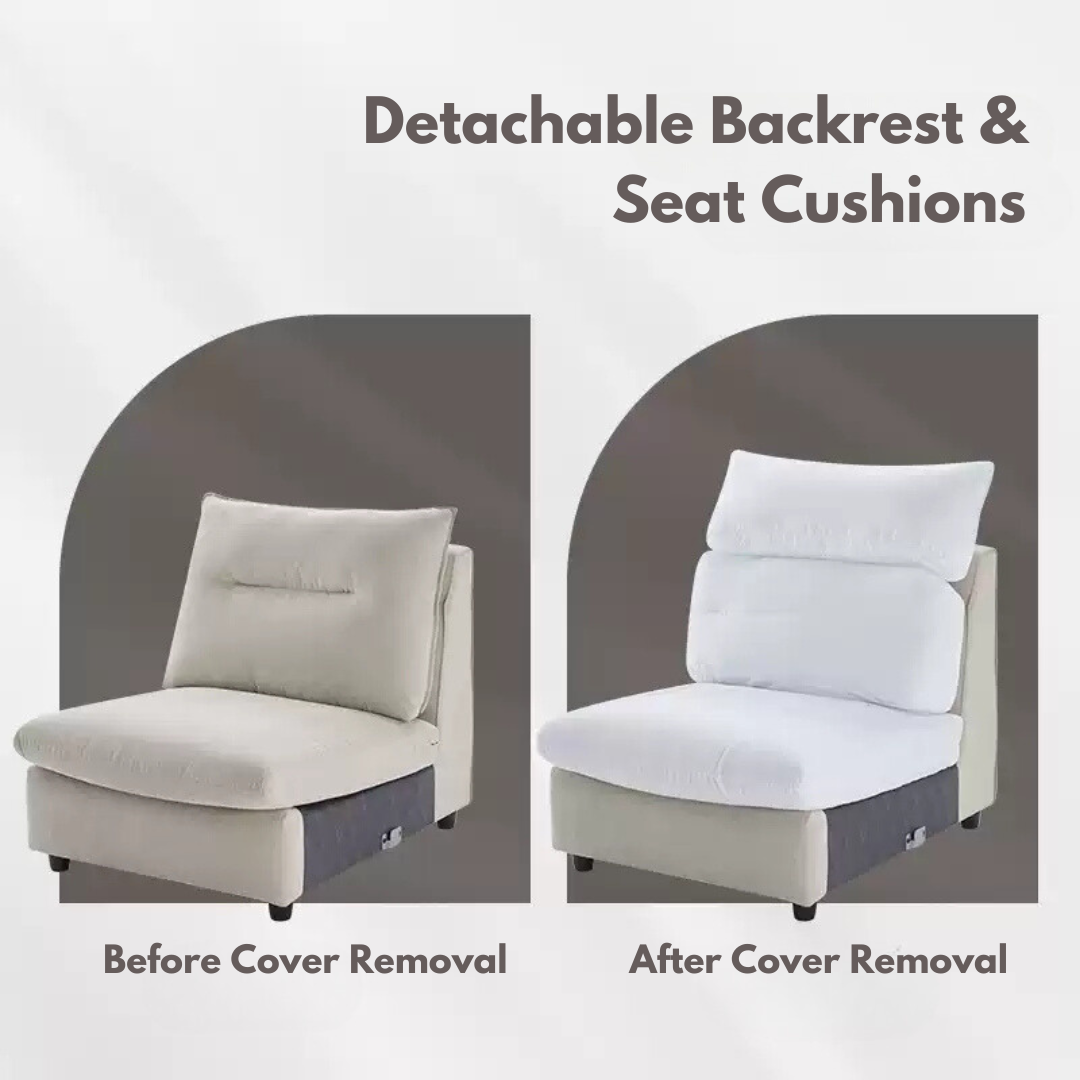 KUKA #2137 3-Seater Pet Friendly Fabric Sofa (Factory Direct) picket and rail