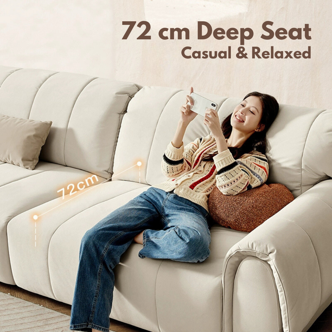 KUKA #2236 3-SeaterPet Friendly Performance Fabric Sofa (Factory Direct) picket and rail