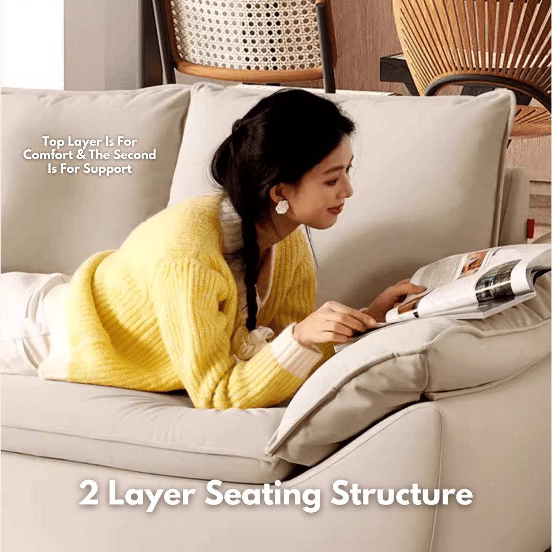 KUKA #2311 3-Seater Performance Leather/Pet Friendly Removable Fabric Cover Sailboat Sofa (Factory Direct) picket and rail