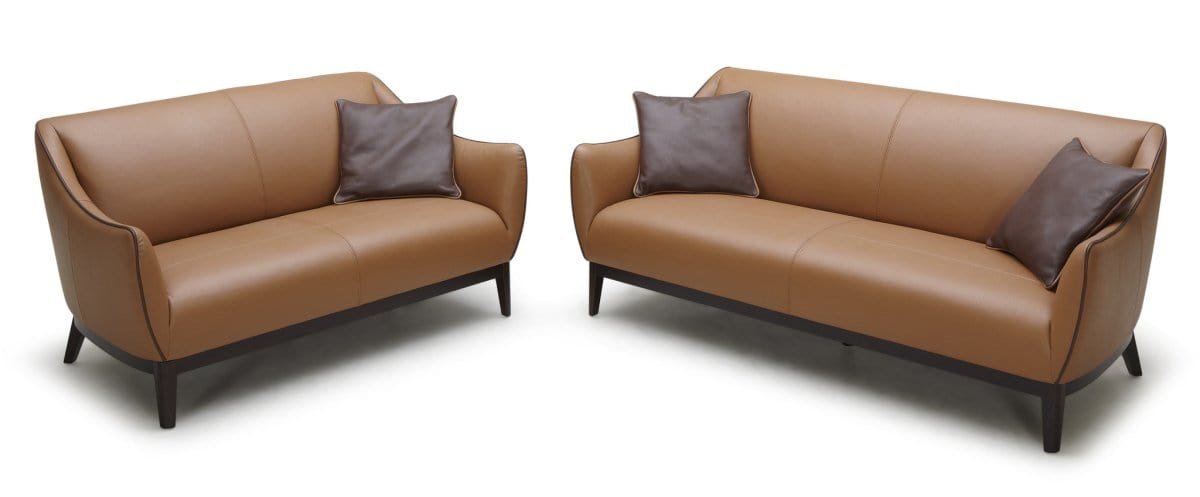 KUKA #2556 3 Seater Fabric Sofa (Color: C-1075/1077) picket and rail