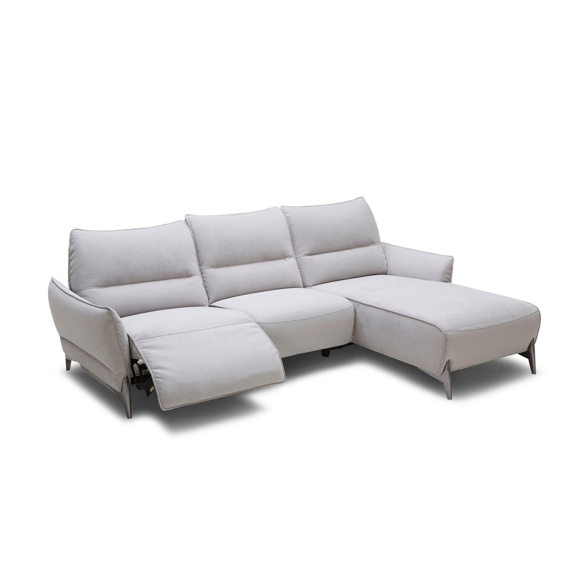 KUKA #2668 Full Leather Sofa (2/3-Seater, Chaise Lounge) (M Series) (I) picket and rail