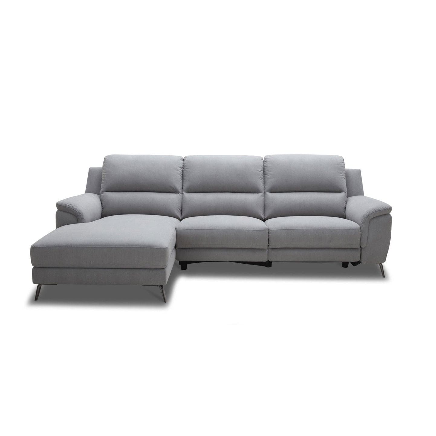 KUKA #5505 Fabric Sofa (L-Shape. Chaise Lounge) (I) picket and rail