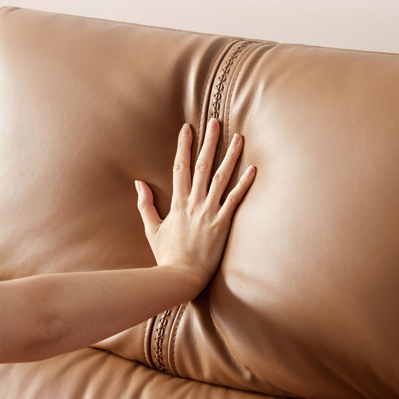 KUKA #6068 3-Seater 2.72m Zero Wall Top Grain Leather Electric Recliner Sofa (Factory Direct) picket and rail