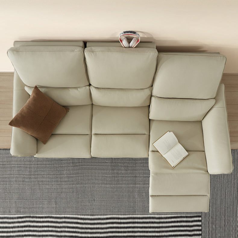 KUKA #6098 3-Seater 2.1m Zero Wall Top Grain Leather Electric Recliner Sofa (Factory Direct) picket and rail