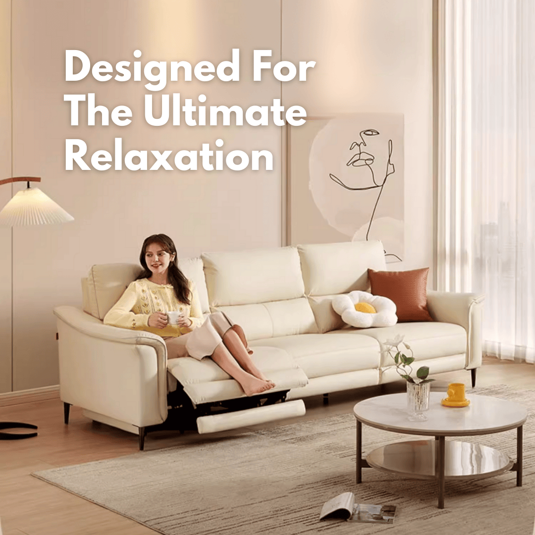 KUKA #6103 3-Seater Performance Leather Sofa (Factory Direct) picket and rail