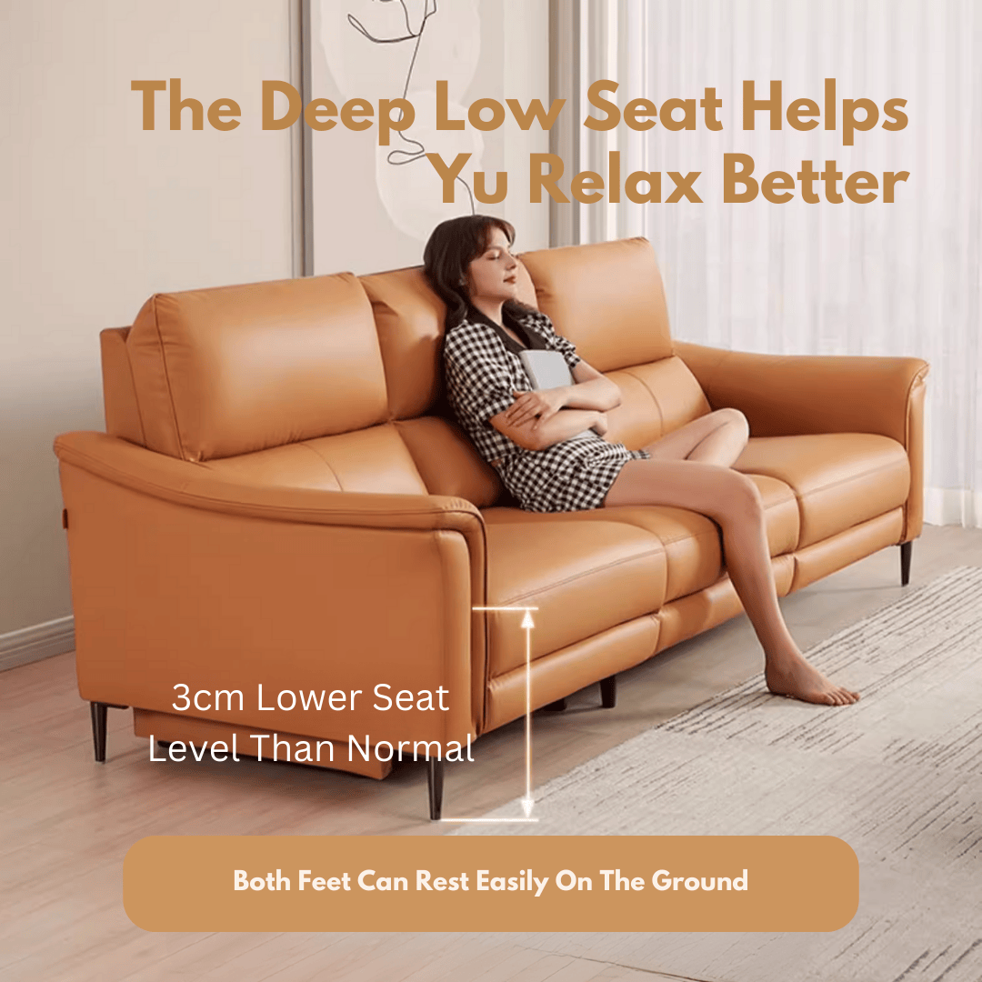 KUKA #6103 3-Seater Performance Leather Sofa (Factory Direct) picket and rail