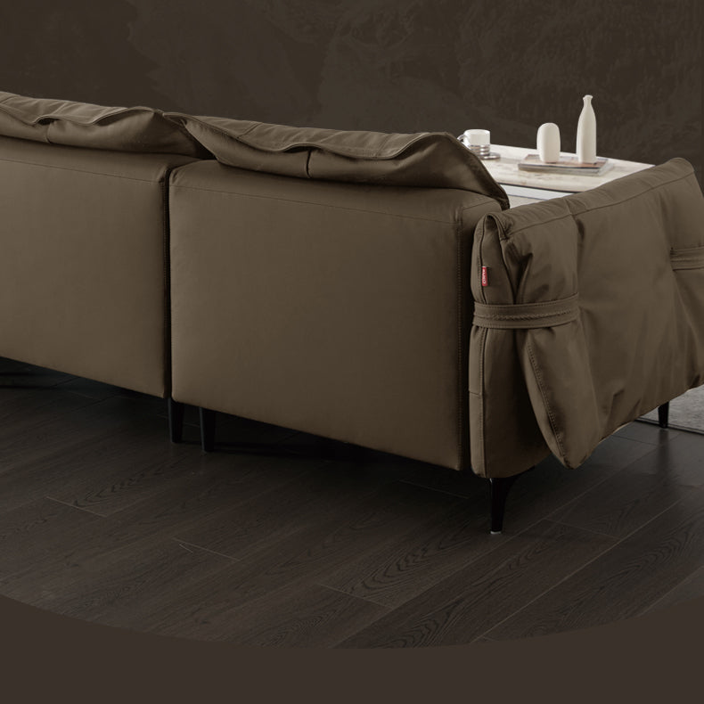 KUKA #6119 3-Seater 3.05m Zero Wall Top Grain Leather Electric Recliner Sofa (Factory Direct) picket and rail