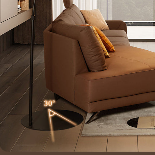 KUKA #6129 3-Seater Length 3.4m Top Grain Leather Electric Recliner Daybed Sofa (Factory Direct) picket and rail