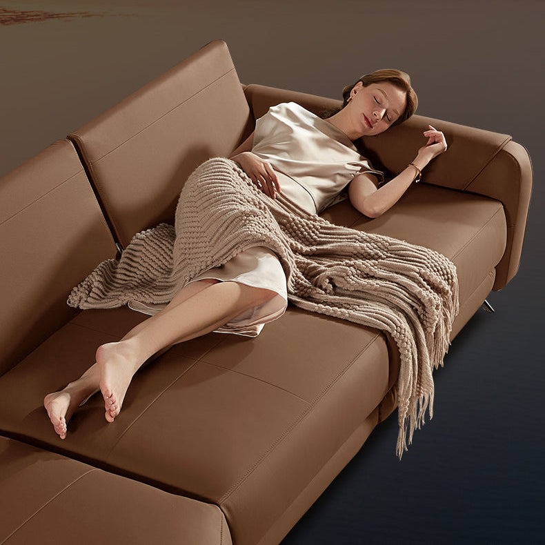 KUKA #6129 3-Seater Length 3.4m Top Grain Leather Electric Recliner Daybed Sofa (Factory Direct) picket and rail