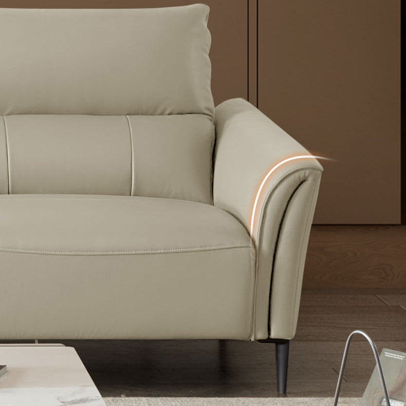 KUKA #6155 3-Seater Zero Wall Top Grain Leather Electric Recliner Sofa (Factory Direct) picket and rail