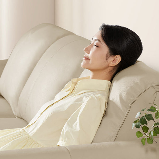 KUKA #6175 3-Seater Zero Wall Top Grain Leather Electric Recliner Sofa (Factory Direct) picket and rail