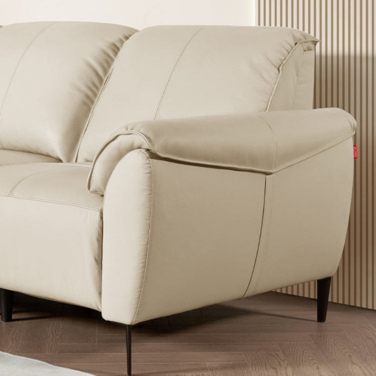 KUKA #6175 3-Seater Zero Wall Top Grain Leather Electric Recliner Sofa (Factory Direct) picket and rail