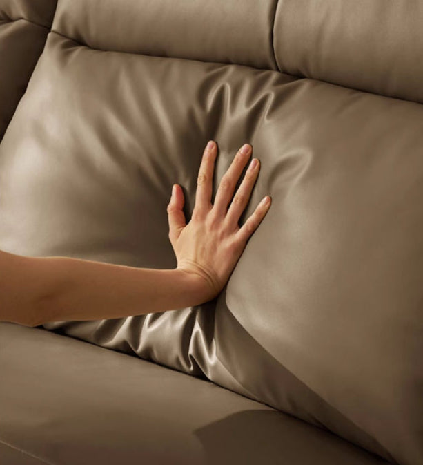 KUKA #6189 3-Seater Zero Wall Top Grain Leather Electric Recliner Sofa (Factory Direct) picket and rail