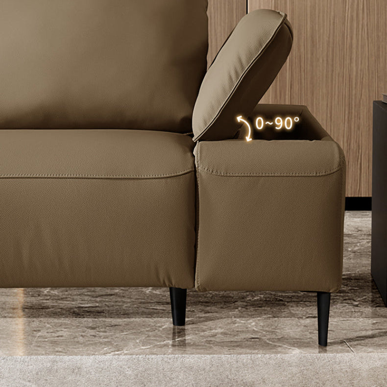 KUKA #6193 3-Seater Length 3m Zero Wall Top Grain Leather Electric Recliner Sofa (Factory Direct) picket and rail