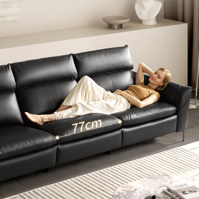 KUKA #6205 3-Seater Zero Wall Top Grain Leather Electric Recliner Sofa (Factory Direct) picket and rail