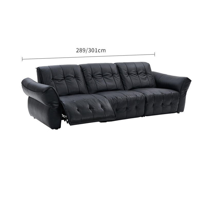 KUKA #6230 3-Seater Length 3m Top Grain Leather Electric Recliner Daybed Sofa (Factory Direct) picket and rail