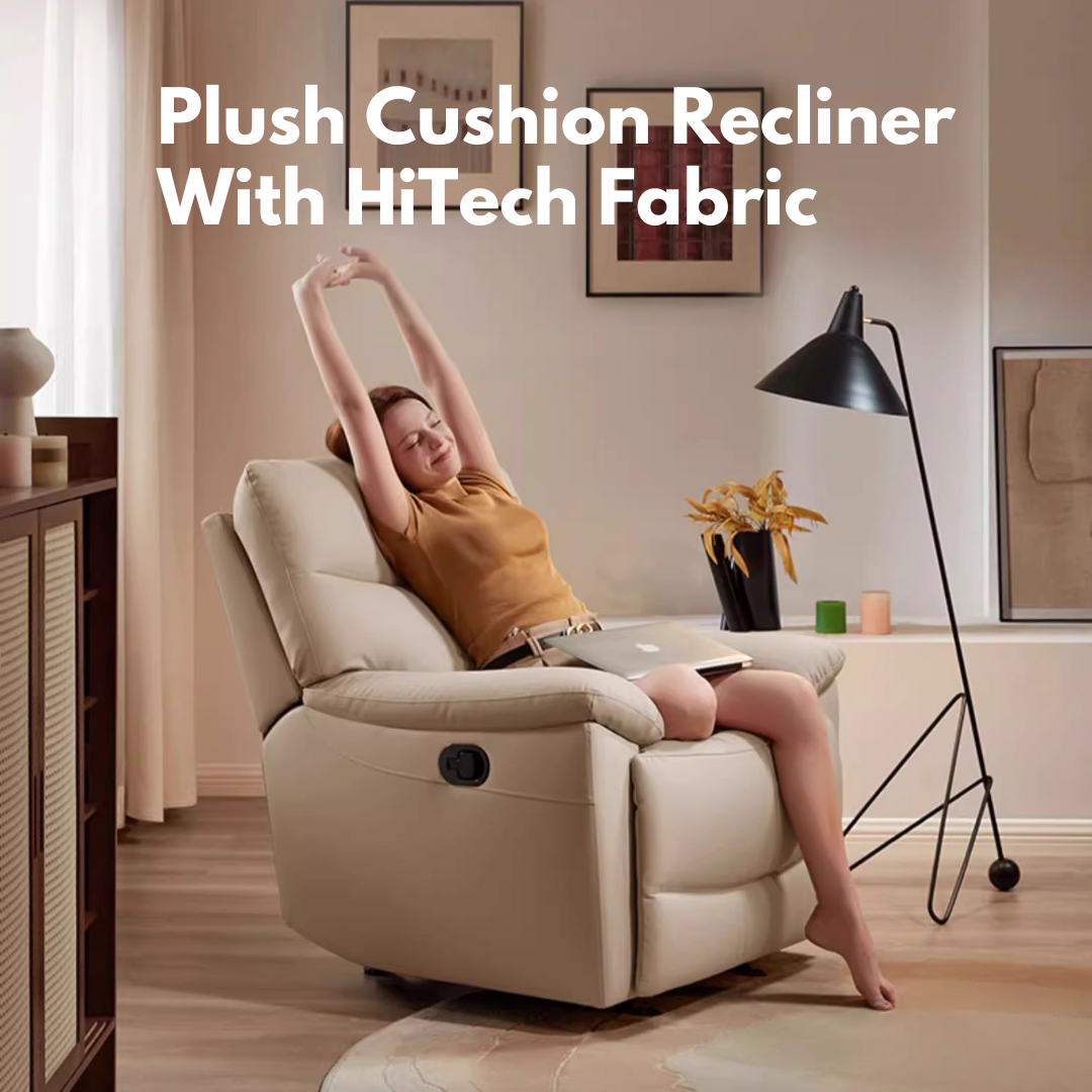 KUKA #A062 1-Seater Performance Leather Electric Recliner Sofa with Rocking Function (Factory Direct) picket and rail