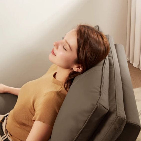 KUKA #A066 1-Seater Minimalist Design Top Grain Leather Electric Rocking Recliner (Factory Direct) picket and rail