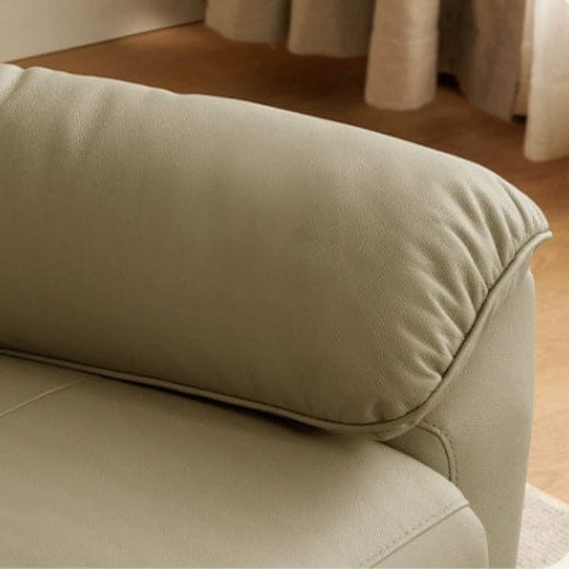 KUKA #A090 1-Seater Minimalist Design Top Grain Leather Electric Recliner (Factory Direct) picket and rail