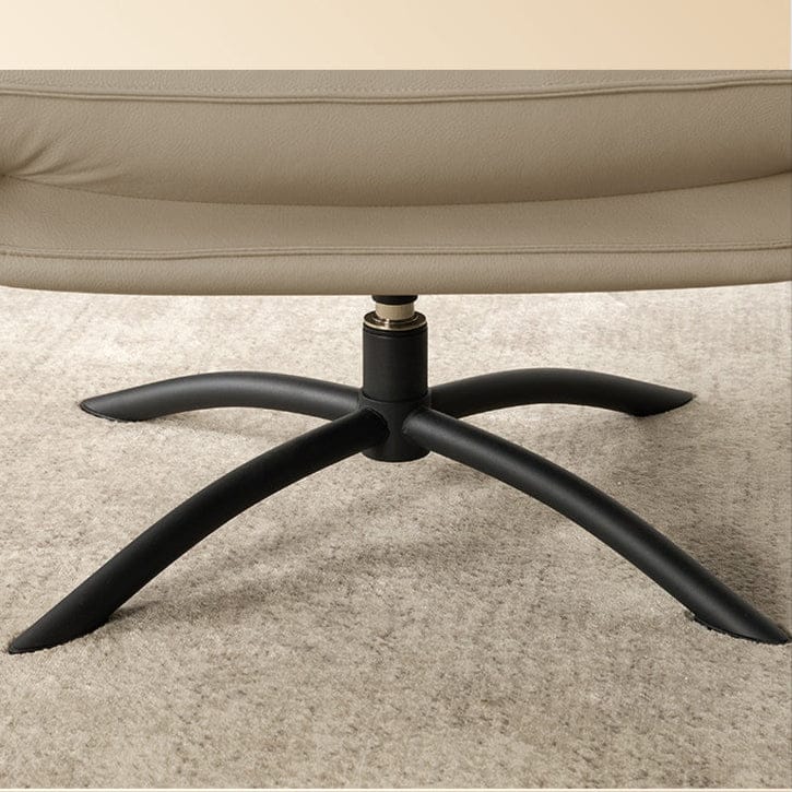 KUKA #A623 1-Seater Minimalist Design Top Grain Leather Swivel Chair (Factory Direct) picket and rail