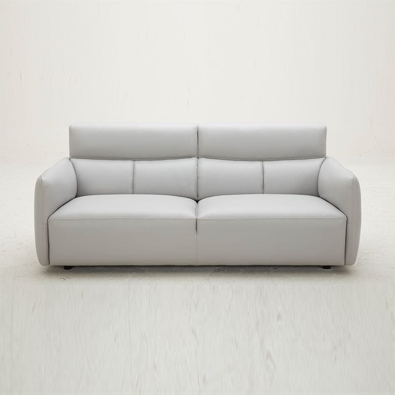 KUKA #KF.035 Top-Grain 3-Seater Leather Sofa (Color: M9015) picket and rail