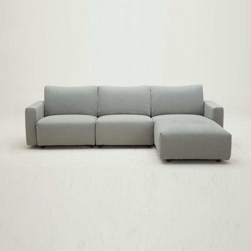 KUKA #KF.2006 Supakuru Water-Resistant Fabric Modular Sofa (L-Shaped) picket and rail