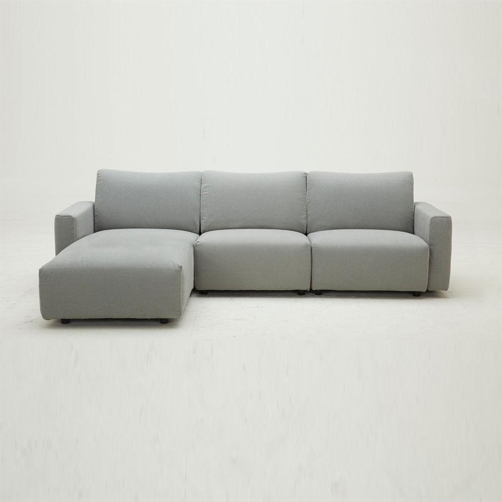 KUKA #KF.2006 Supakuru Water-Resistant Fabric Modular Sofa (L-Shaped) picket and rail