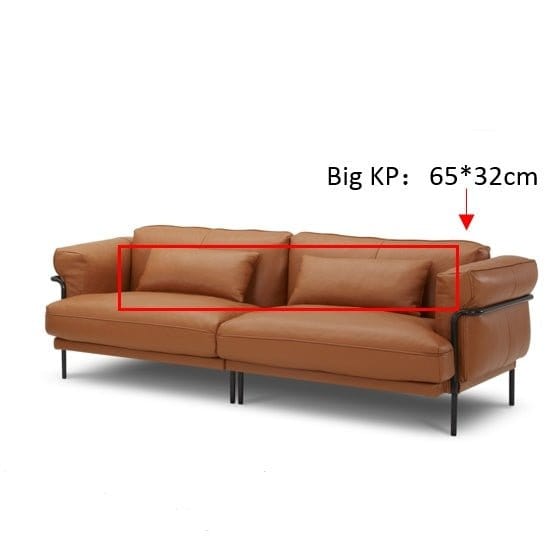 KUKA #KF.2127 Kidney Pillow Full Leather Top Grain Leather (M Series) (I) picket and rail