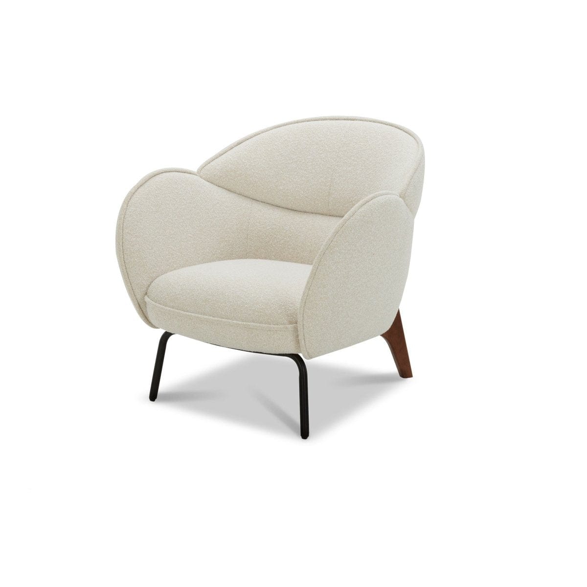 KUKA #KF.A065 Fabric Lounge Chair (Fabric C) (I) picket and rail