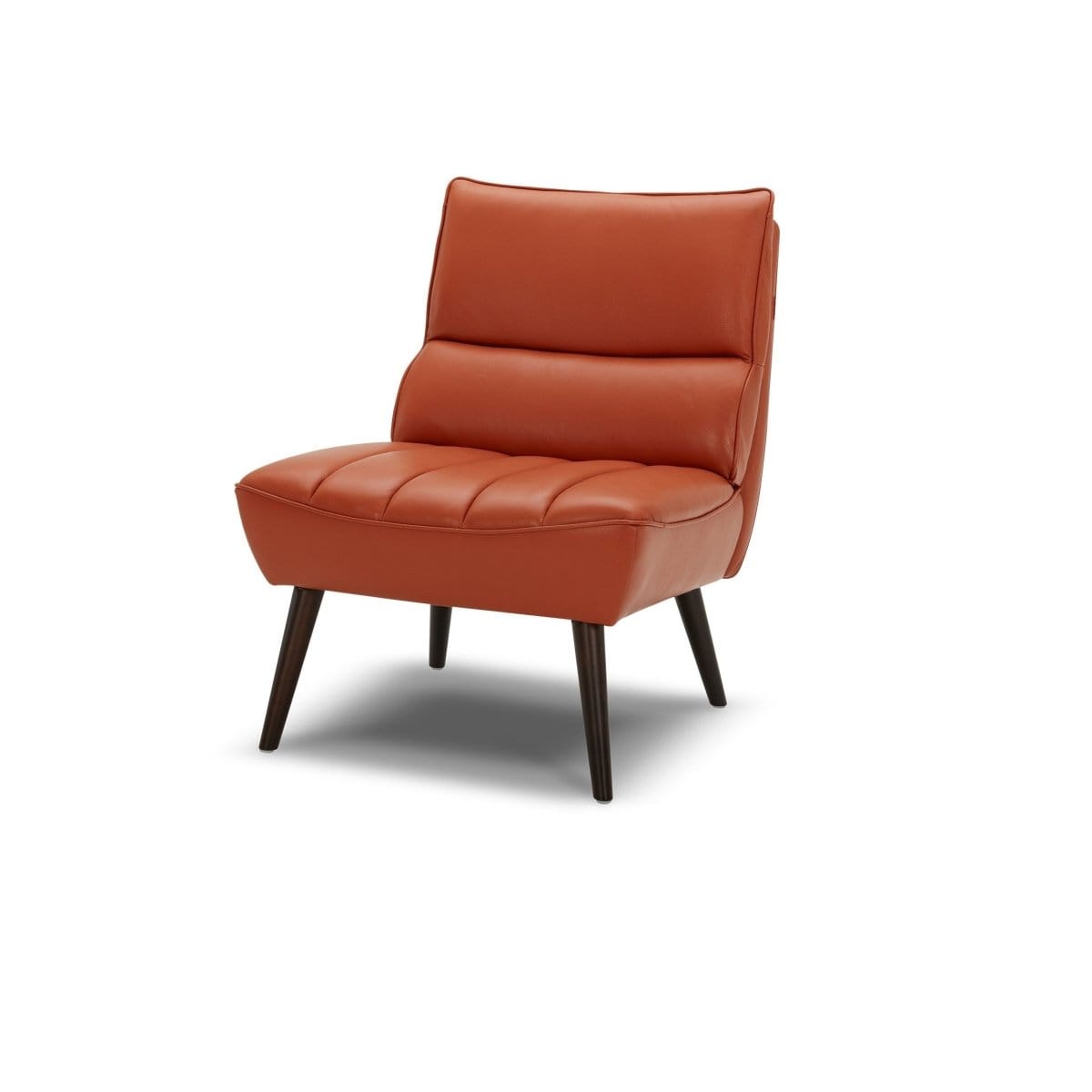 KUKA #KF.A067 Leather Lounge Chair (I) picket and rail
