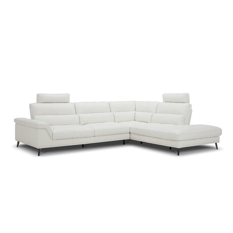 KUKA #KFC.1137 Top-Grain L-Shaped Sectional Leather Sofa (NL/O/SP) (I ...