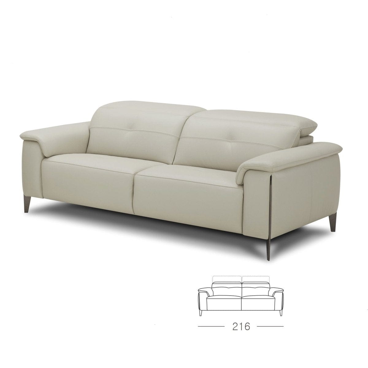 KUKA KM.5065 Full Top Grain Leather Electrical Recliner Sofa 2/3-Seater (M/O Series) (I) picket and rail