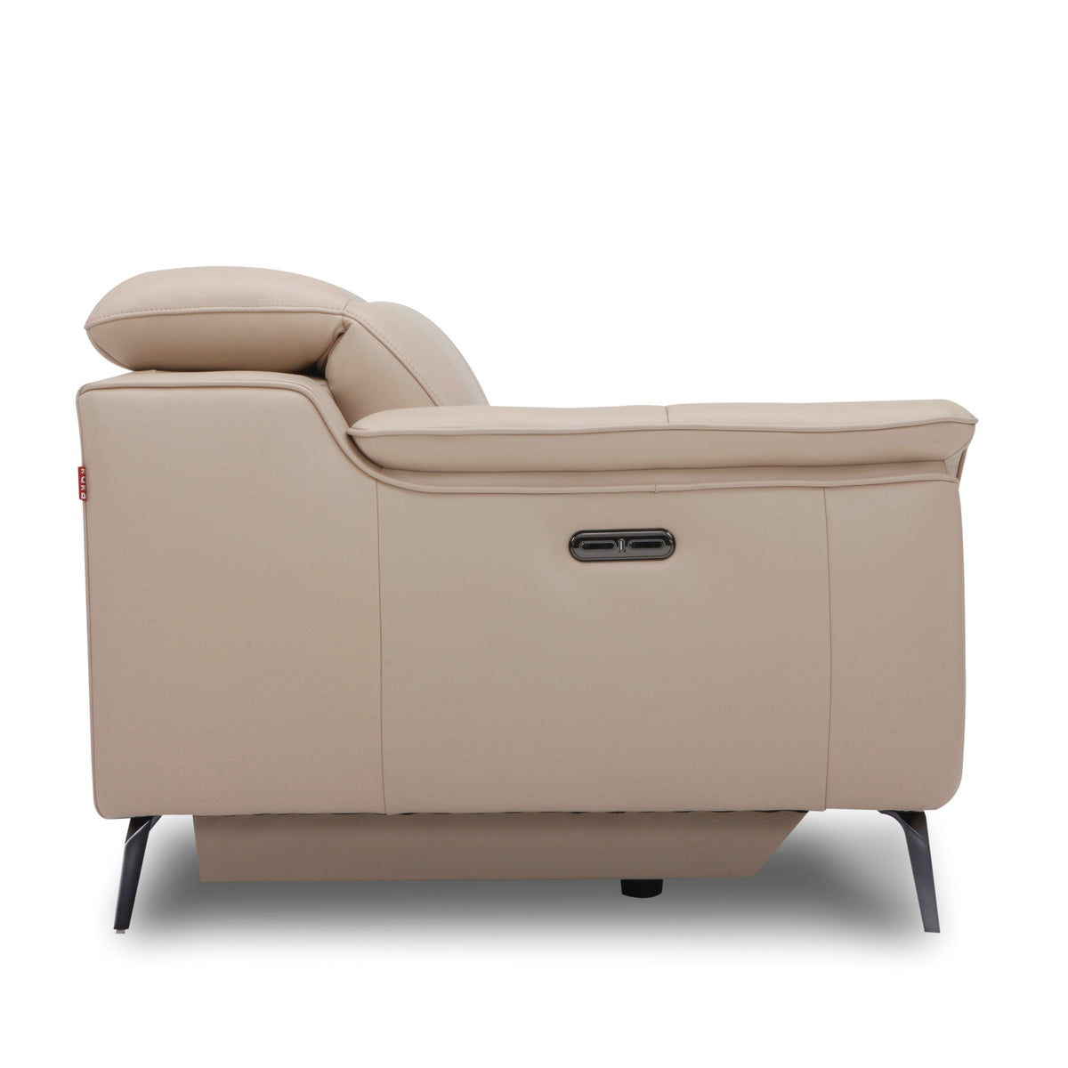 KUKA KM.5120 L Shape Leather Electrical Recliner Sofa Col: NL5103/SP-LAF (TG) picket and rail