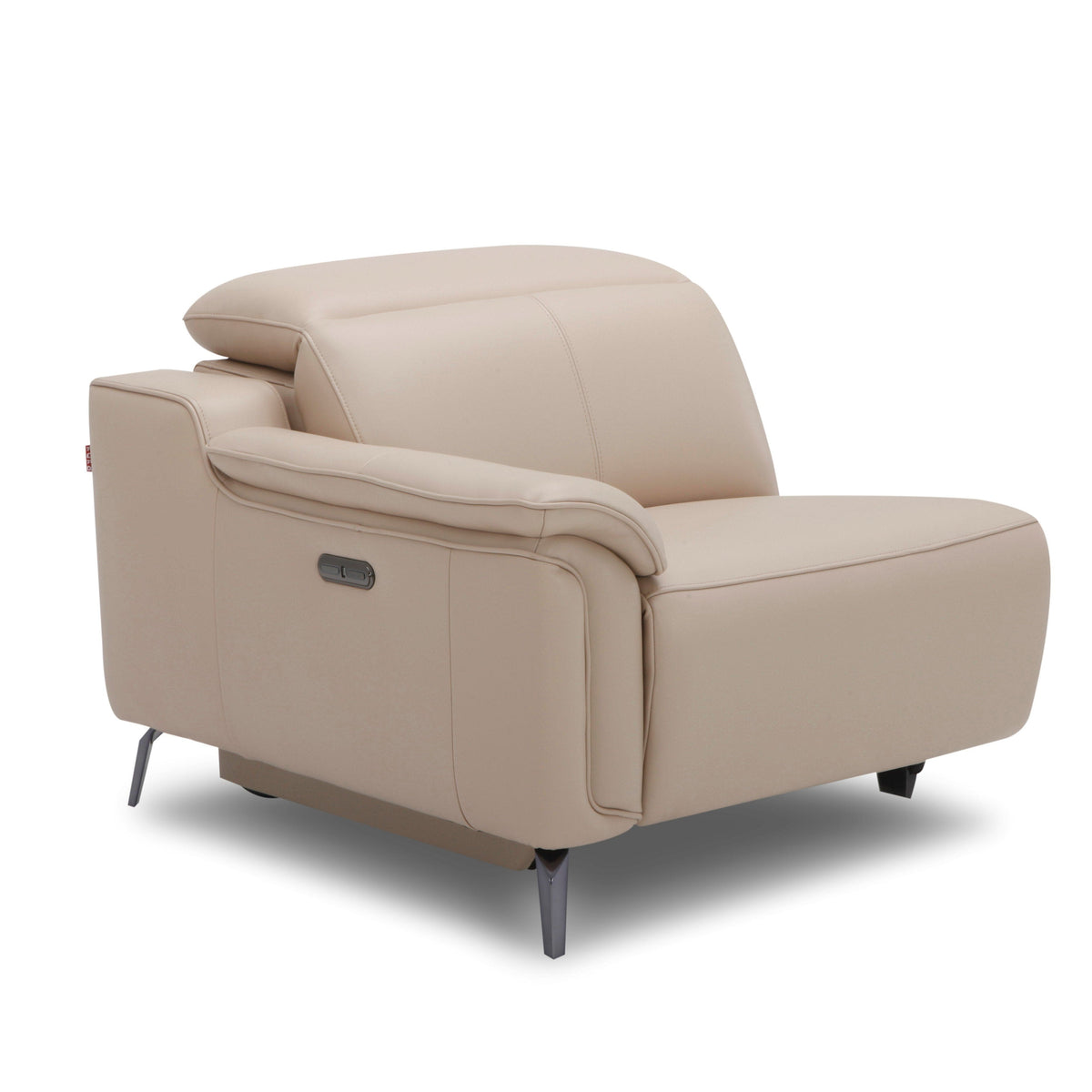 KUKA KM.5120 L Shape Leather Electrical Recliner Sofa Col: NL5103/SP-LAF (TG) picket and rail