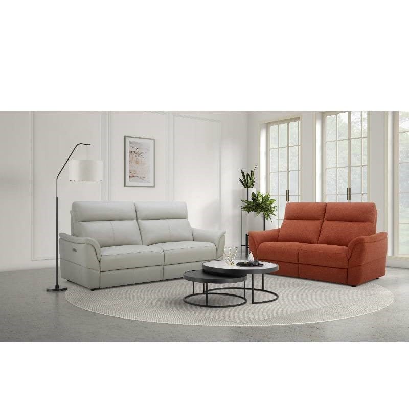 KUKA KM.5170 Top Grain Leather 1 Seater Sofa with Electric Motion, Zero Gravity &amp; Electric Headrest.(1-Seater) (M5661-HL) (I) picket and rail