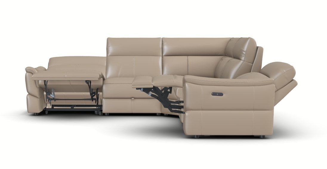 KUKA KM.5170 Top Grain Leather Electrical Recliner Sofa (2/3/L-Seater) (M-SP Series-2) (I) picket and rail