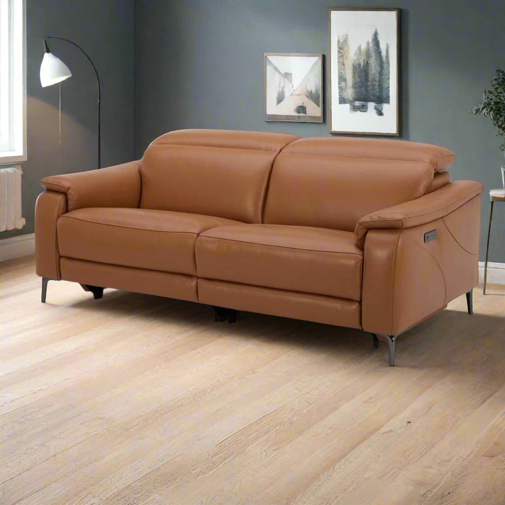 KUKA KM.6132 Full Leather Sofa (2/3-Seater) (M Series) (I) picket and rail