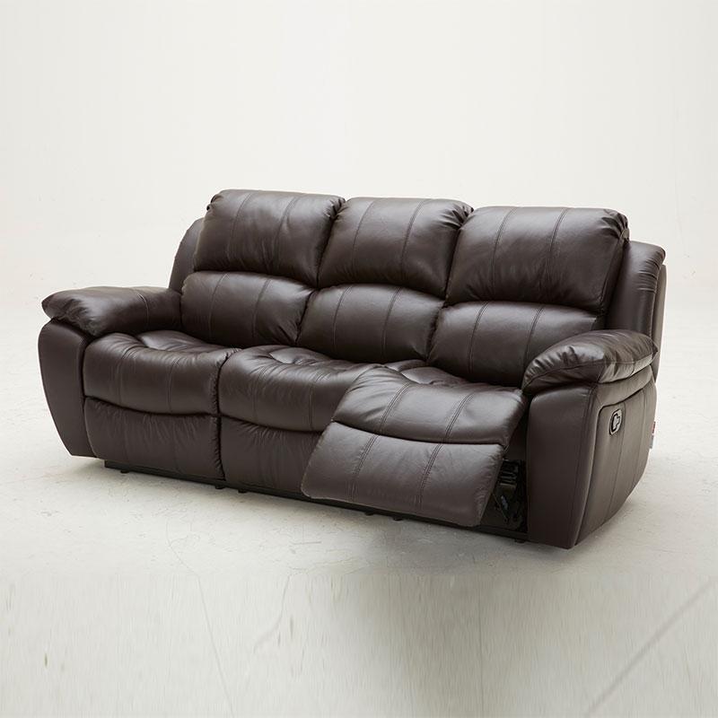 KUKA KS-#1238 Top-Grain Leather 1-Seater/3-Seater Recliner Sofa (Color: M5652) picket and rail