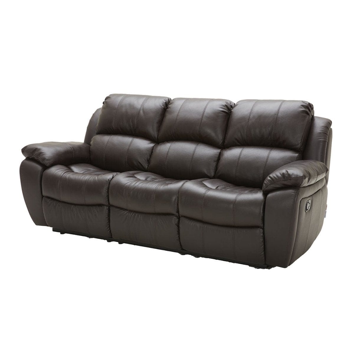 KUKA KS-#1238 Top-Grain Leather 1-Seater/3-Seater Recliner Sofa (Color: M5652) picket and rail