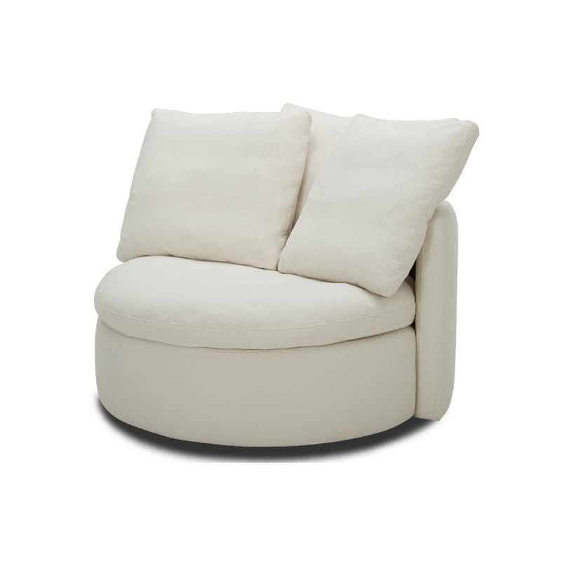 KUKA Lounge Swivel Chair KF.A1073 - Fabric picket and rail