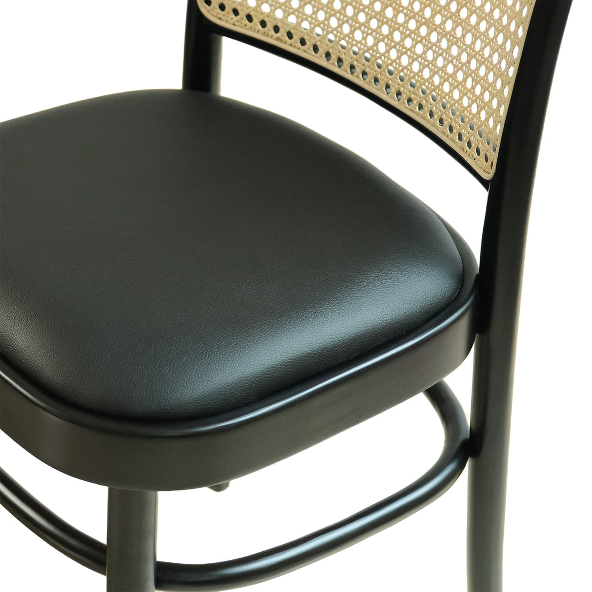 Kyoto (CH81A) Vintage Woven Cane Solid Wood American Beech Bentwood Chair - Walnut/Oak/Black picket and rail