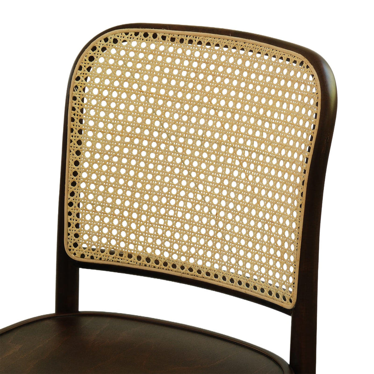 Kyoto (CH81A) Vintage Woven Cane Solid Wood American Beech Bentwood Chair - Walnut/Oak/Black picket and rail