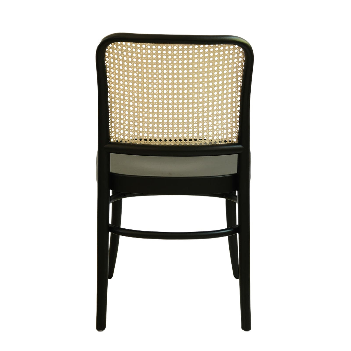 Kyoto (CH81A) Vintage Woven Cane Solid Wood American Beech Bentwood Chair - Walnut/Oak/Black picket and rail