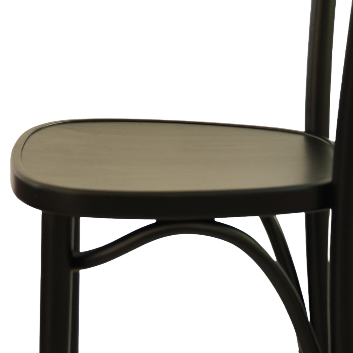 Luna Bar Chair (BS86A) Curved Back Solid Wood American Beech Bentwood Chair - Walnut/Oak/Black picket and rail