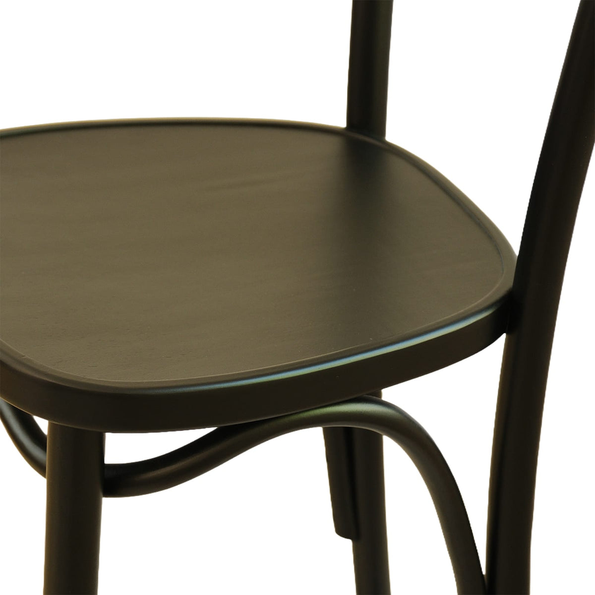 Luna Bar Chair (BS86A) Curved Back Solid Wood American Beech Bentwood Chair - Walnut/Oak/Black picket and rail